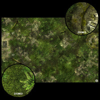 Mats by Mars: Forgotten Temple (Plaza) Tabletop Wargaming Play Mat