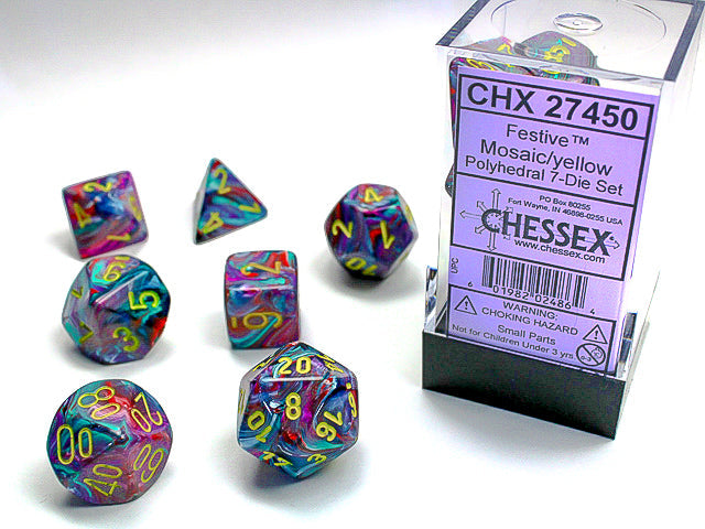 Chessex: Polyhedral Festive Dice sets