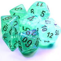 Borealis Polyhedral Light Green/Gold Luminary 7-Die Set
