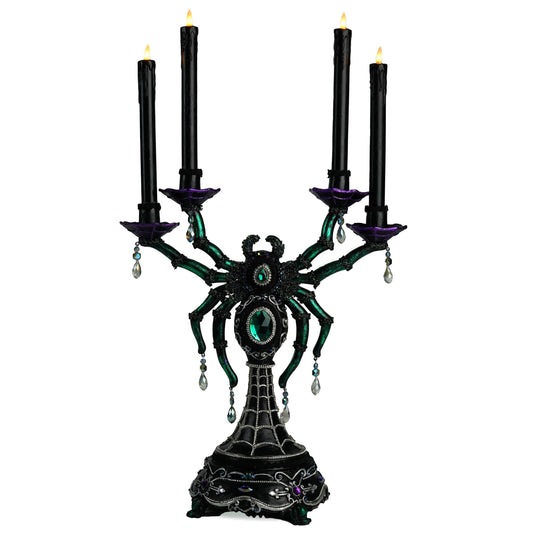 Spider Candelabra | Halloween Decor | Katherine's Collection