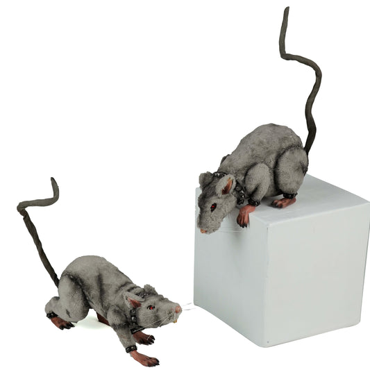 Tabletop and Ledge Hanging Rats Assortment of 2 | Halloween Decor | Katherine's Collection