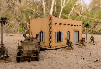 Pre Painted 28mm Middle Eastern Building - 28MPNT093amz