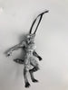 Werewolf Ornament, Grayscale, Hand Painted Resin Sculpture | Gothic Halloween Legendary Monster | Dark Folklore for Spooky Holiday Ornament