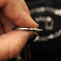 Full Moon Silver Necklace or Charm