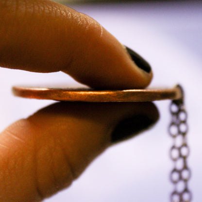 Copper Super Blood Moon Necklace - Large 1.5 in Pendant or Charm