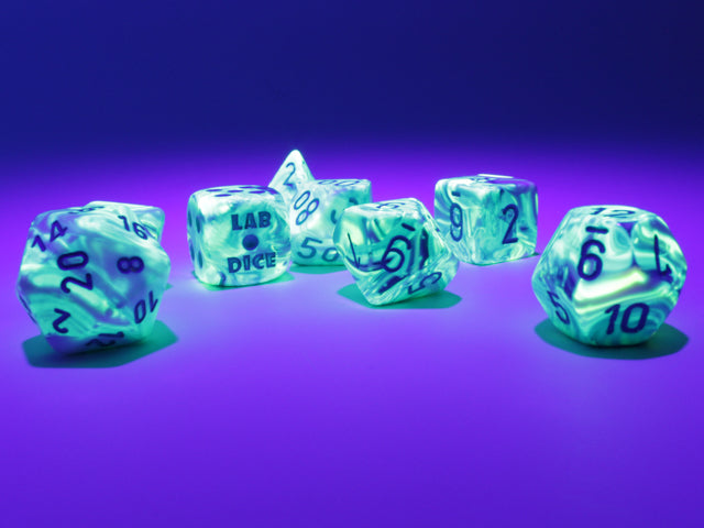 Festive® Polyhedral Garden/blue 7-Die Set | Out of Production Dice Set Rare