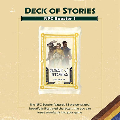 NPC Booster Set 1 | 18 Illustrated RPG Character Cards for D&D & Tabletop Games