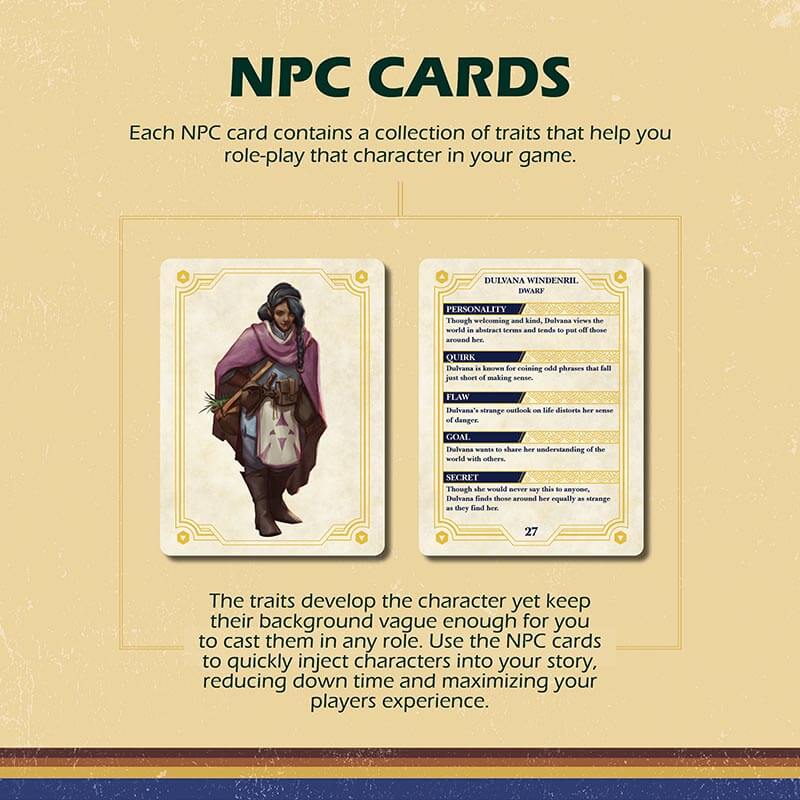 NPC Booster Set 2 | 18 Illustrated RPG Character Prompts for D&D & Tabletop Games