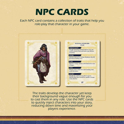 NPC Booster Set 2 | 18 Illustrated RPG Character Prompts for D&D & Tabletop Games
