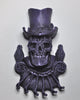 Baron Samedi Wall Plaque, Purple Finish