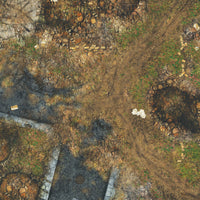 30x22" Double-Sided 'Ruined City' + 'Jungle' F.A.T. Mat Battle Gaming Mat