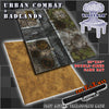 30x22" Double-Sided 'Urban Combat' + 'Badlands' F.A.T. Mat Battle Gaming Mat