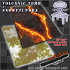 30x22" Double-Sided 'Snowy Tundra' + 'Volcanic Tomb' F.A.T. Mat Battle Gaming Mat