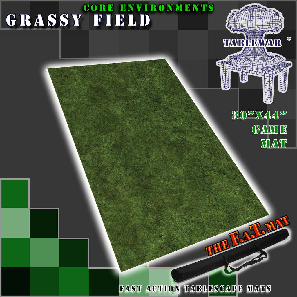 30x44" 'Grassy Field' F.A.T. Mat Battle Gaming Mat
