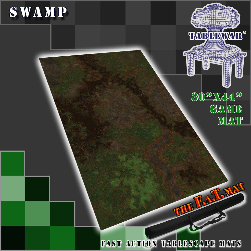 30x44" 'Swamp' F.A.T. Mat Battle Gaming Mat