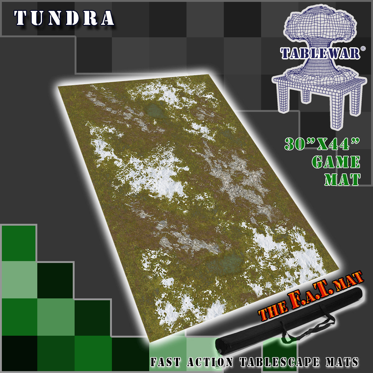 30x44" 'Tundra' F.A.T. Mat Battle Gaming Mat