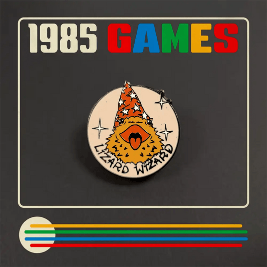 Lizard Wizard Enamel Pin | TTRPG Gamer Lapel Pin by 1985 Games