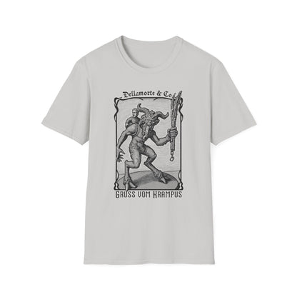 Krampus Greetings Unisex T-Shirt, Gothic Holiday Tee, Dellamorte Alternative Shirt, Christmas Gift, Xmas Devil Tee, Graphic Krampusnacht