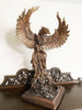 Phoenix Rising Statue, Large Version | Mythical Creature Figurine | Unique Legendary Flaming Phoenix Figurine. Fantasy Art Decor Gift