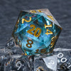 Giant D20 Dice Plum Liquid 35mm Resin RPG Dice