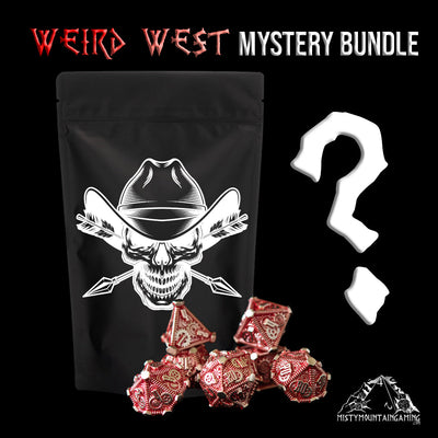 Weird West Hollow Steampunk Wasteland Mystery Dice Bundle