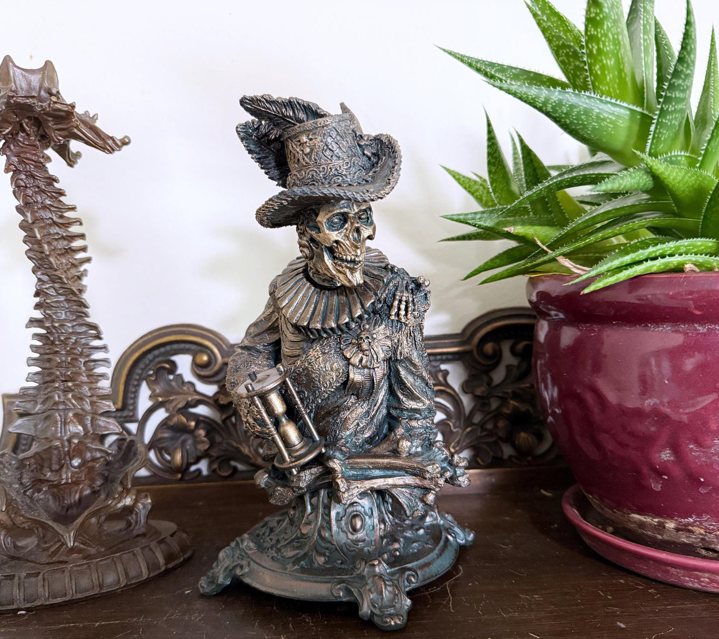 Masque of the Red Death Bust – Edgar Allan Poe Hand Painted Resin Sculpture