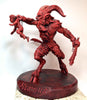 Krampus III Statue, Hand Painted Resin Sculpture, Red Finish |Mythical Creature Figurine |Unique Dark Christmas Demon, Gothic Folklore Decor