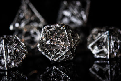 NYCC Exclusive Sterling Silver Dice Set - Black