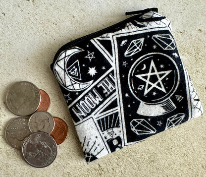 Pendulum Bag – Small Witchy Flannel Pouch for Runes, Crystals & Pendulums