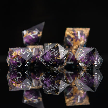 Royal Guard Liquid Core Dice Set – 7-Piece Polyhedral RPG Dice