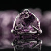 Draco Immortui Hollow Metal Dice Set - Purple and Silver