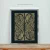 Celtic Knot Intertwined Birds Fine Art Print Book of Kells