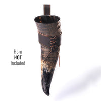 Leather Drinking Horn Frog Holster