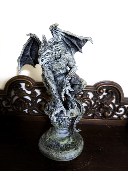 Gargoyle Statue – Hand Painted Medieval Monster Figurine