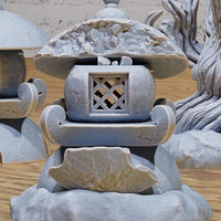Eastern Temple Scatter - Stone Lamps