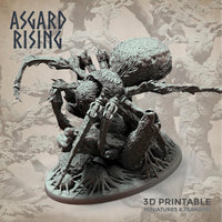 3D Printed Asgard Rising Forest Spiders Set 28mm 32mm Ragnarok D&D