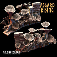 3D Printed Asgard Rising Fungi Ruins 28 32 mm Wargaming DnD