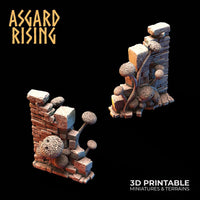 3D Printed Asgard Rising Fungi Ruins 28 32 mm Wargaming DnD