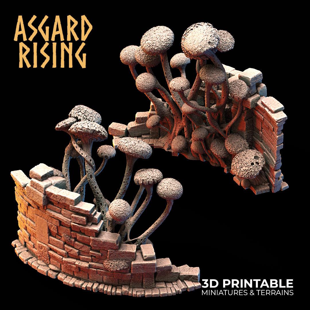 3D Printed Asgard Rising Fungi Ruins 28 32 mm Wargaming DnD
