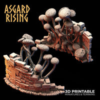 3D Printed Asgard Rising Fungi Ruins 28 32 mm Wargaming DnD