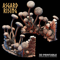 3D Printed Asgard Rising Fungi Ruins 28 32 mm Wargaming DnD