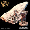 3D Printed Asgard Rising Highland Trail Terrain Set 28 32 mm Wargaming DnD