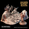 3D Printed Asgard Rising Highland Trail Terrain Set 28 32 mm Wargaming DnD