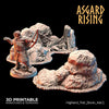 3D Printed Asgard Rising Highland Trail Terrain Set 28 32 mm Wargaming DnD