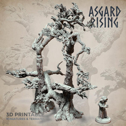 3D Printed Asgard Rising Oak Modular Forest Set 32mm Ragnarok D&D