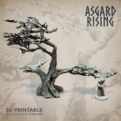 3D Printed Asgard Rising Oak Modular Forest Set 32mm Ragnarok D&D