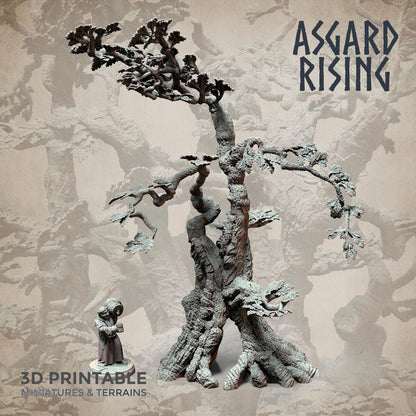 3D Printed Asgard Rising Oak Modular Forest Set 32mm Ragnarok D&D