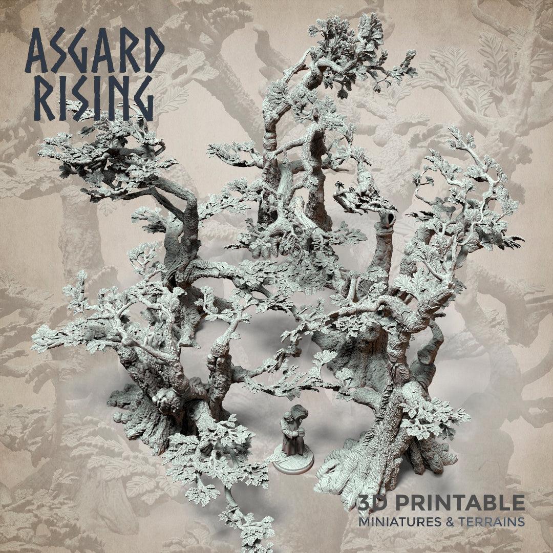 3D Printed Asgard Rising Oak Modular Forest Set 32mm Ragnarok D&D