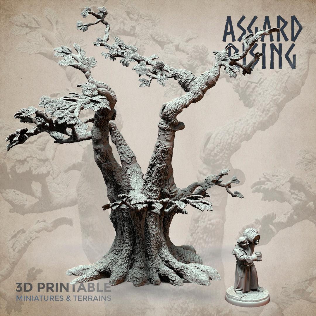 3D Printed Asgard Rising Oak Modular Forest Set 32mm Ragnarok D&D