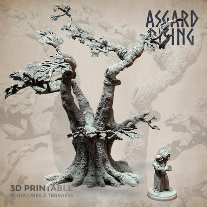 3D Printed Asgard Rising Oak Modular Forest Set 32mm Ragnarok D&D